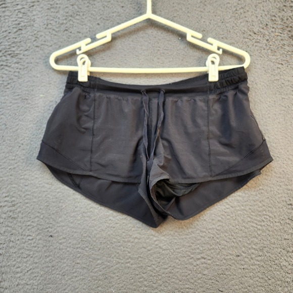 Lululemon Hotty Hot Shorts Womens Small Black Lined Running Reflective Mesh - Picture 1 of 7